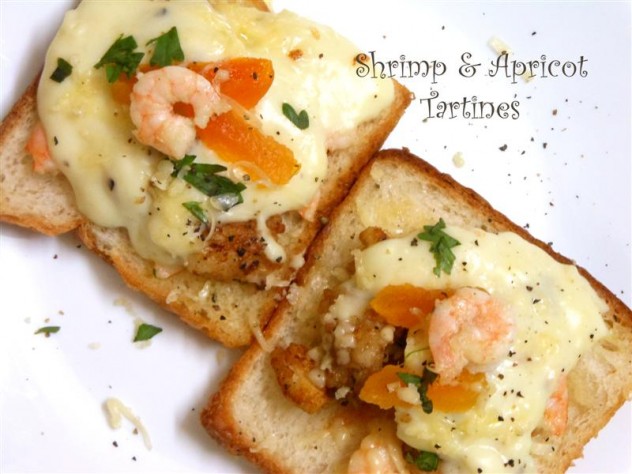 Shrimp Apricot Sandwich texty (Medium)